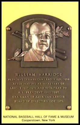 217 William Harridge - AL President